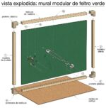 Quadro de Aviso de Feltro Mural - Imagem 4